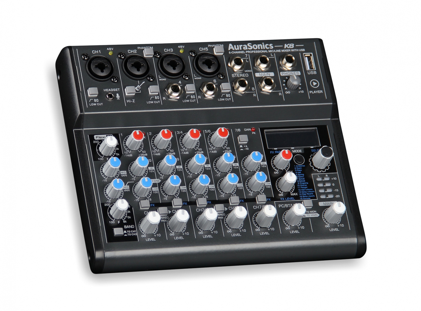 AuraSonics K8 компактный микшерный пульт в Абакане