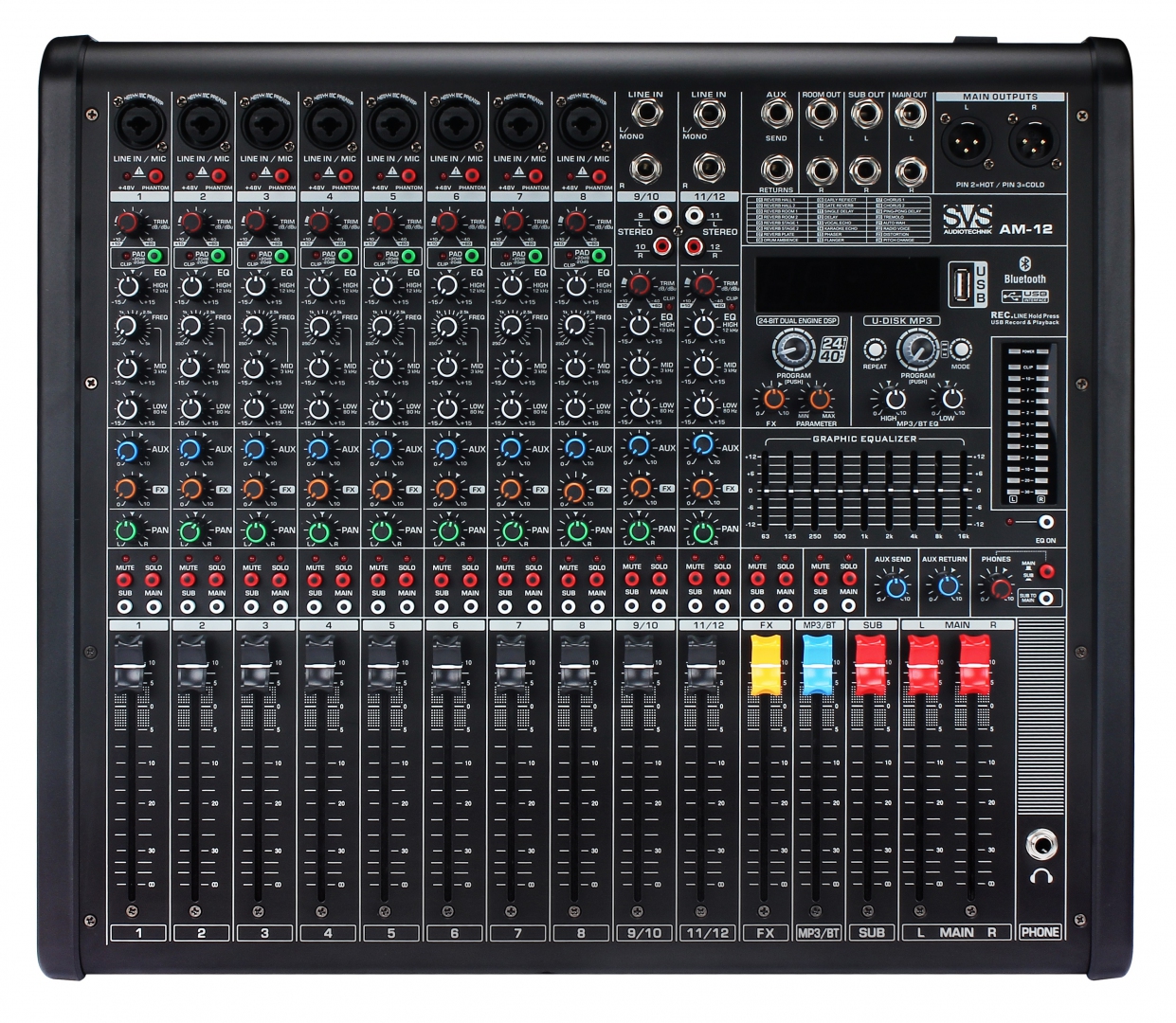 SVS Audiotechnik mixers AM-12 Микшерный пульт аналоговый, 12-канальный в Абакане