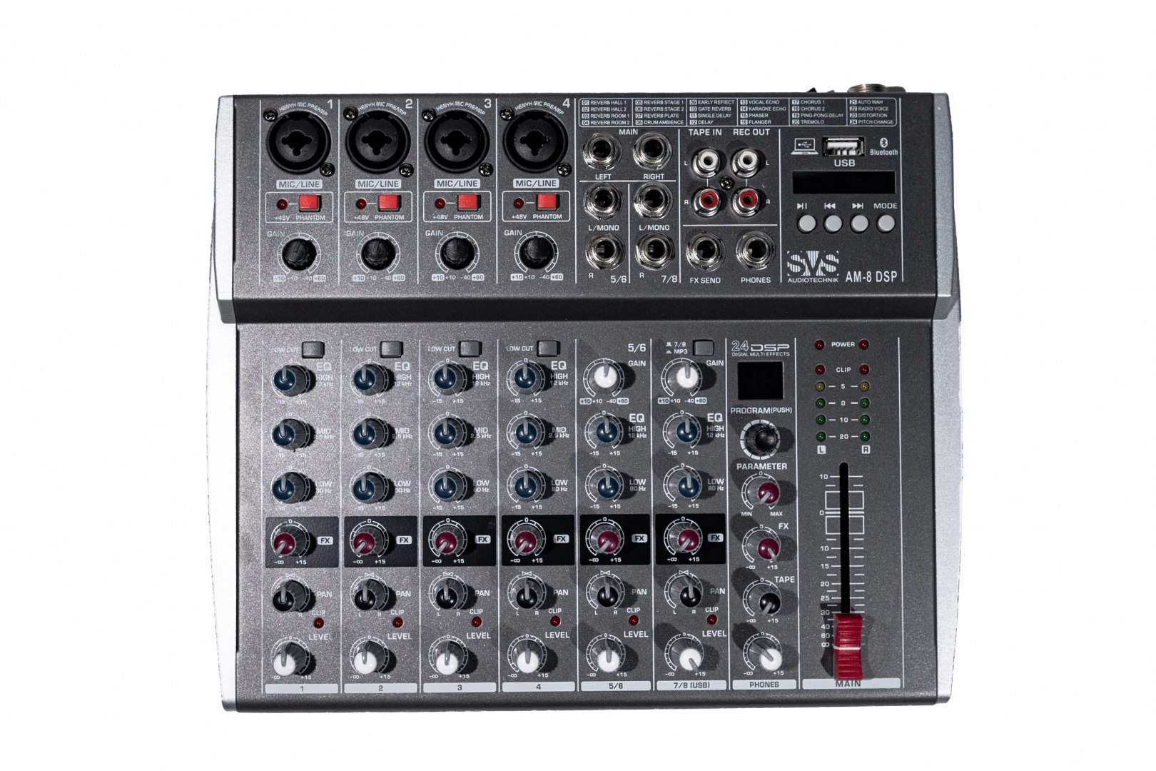 SVS Audiotechnik mixers AM-8 DSP Микшерный пульт аналоговый, 8-канальный в Абакане